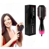 2 in 1 Hair Dryer & Brush for Fast Drying, Straightening, Curling