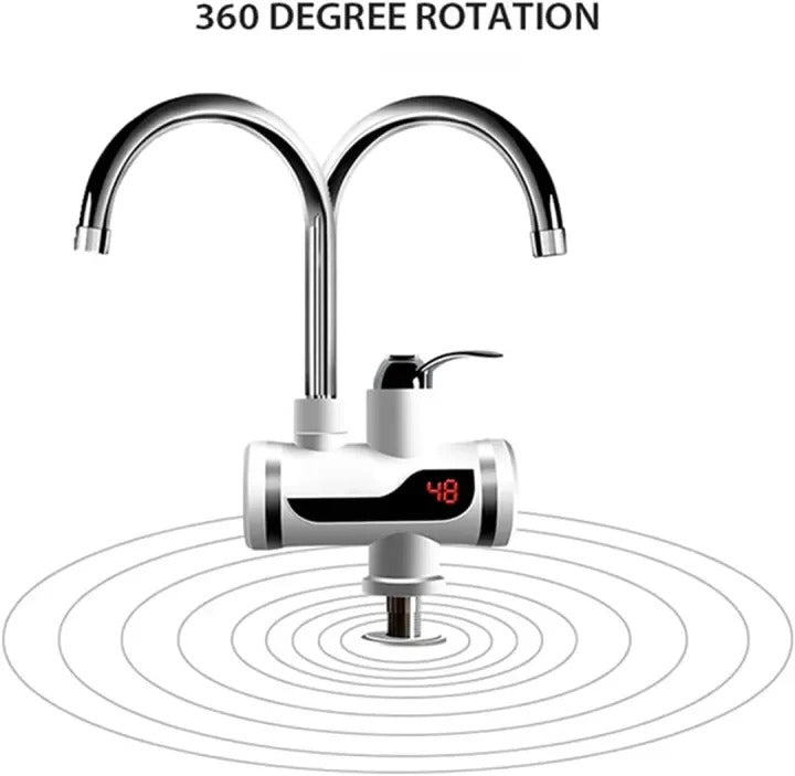 2500W Tankless Instant Hot Water Faucet with LED Display
