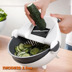 Vegetable Cutter 6 In 1 Multifunctional Grater and Drain Basket