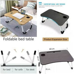 FOLDABLE WOODEN LAPTOP TABLE - beautysweetie